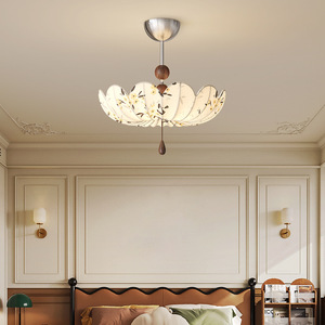 Oriental Song Dynasty Aesthetics Chandelier Round Multi Head Led <b>Light</b> Home Study Teahouse <b>Lighting</b> Fixture Zhongshan - Product Image 3