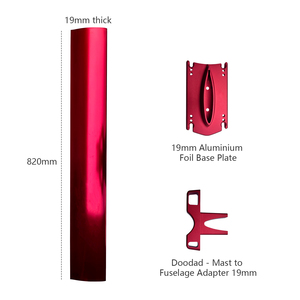 Axis 19mm Aluminium 82cm 90 Hydrofoil Mast Base <b>Adapter</b> Stiff/strong SUP,winging, Wake, Downwind, Lake <b>Pumping</b> and Foiling 82Al - Product Image 5