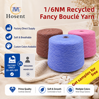 1/6NM Recycled Fancy Bouclé Yarn Soft Breathable for Knitwear Sweater Factory Direct Wholesale Custom Color Free Sample