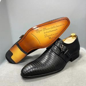 รองเท้าผู้ชายแบบ Monk Strap หนังแท้ รองเท้าธุรกิจ รองเท้าแต่งงาน รองเท้าสำหรับงานปาร์ตี้ รองเท้าแฟชั่นสำหรับใส่ทำงาน - Product Image 6