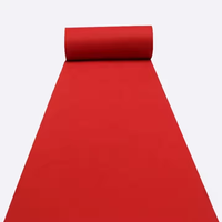 Tapis non tissé d'exposition d'expo de feutre de poinçon d'aiguille jetable simple non tissé de nervure de Offre Spéciale