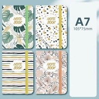 Carnet de poche miniature A7 personnalisé, couverture en papier, différents styles, pour écriture quotidienne et cadeaux, vente en gros à prix réduit