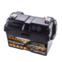 PB006A Boîtier de commande de batterie extérieur marin 12V IP67 étanche en PP noir, longue durée de vie, accessoires d'alimentation avec protection contre les surcharges/basse tension