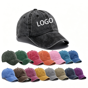 Gorra de béisbol de algodón de color sólido desgastado con diseño de orificio para cola de caballo y hebilla de cobre dorado para mujer, ideal para deportes, venta al por mayor. - Product Image 1