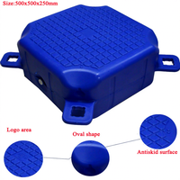 Ponton flottant modulaire économique en HDPE à faible flottabilité 500x500x250mm – Quai flottant rentable pour plateforme aquatique