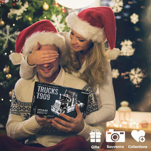 Camions <span class=keywords><strong>Piececool</strong></span> HP344-KS, puzzle en métal 3D, camion semi-remorque lourd moderne, modèle d'assemblage DIY, cadeau artisanal pour adultes et enfants - Product Image 2