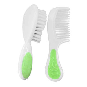 Ensemble de brosses et peignes pour bébé en silicone PP sans BPA, doux et sûrs, pour les soins capillaires <span class=keywords><strong>des</strong></span> nourrissons de 0 à 4 ans, kit de toilettage pour nouveau-nés - Product Image 4