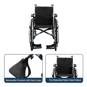 Lightweight Aluminum Manual Wheelchair 14.8kg Foldable Medical <strong>Mobility</strong> <strong>Chair</strong> - Product Image 3