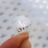 Etiqueta Adhesiva de PVC Personalizada, Impermeable, Pequeña, con Código de Barras, Impresión Transparente en Rollo, Estampado en Caliente