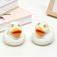 Canards en caoutchouc Halloween : Mummie, Grim Reaper, Squelette, Fantôme, Canards vampire assortis, jouets de bain et décorations de fête, 8 cm