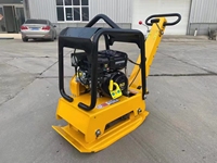 Vibrateur plaque compacteur Machine à compacter poignée plaque compacteur poids 160kg 1000lb moteur haute puissance essence compactage