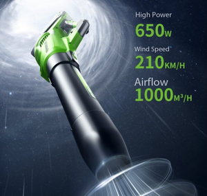 <span class=keywords><strong>Souffleur</strong></span> à batterie au lithium sans balais <span class=keywords><strong>Greenworks</strong></span> 40V, ventilateur industriel haute puissance, <span class=keywords><strong>souffleur</strong></span> d'air portable pour le jardin, pour le nettoyage en extérieur - Product Image 5