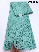 Tissu en dentelle de voile suisse blanc, dentelle Lafaya, dentelle sèche africaine française avec trous, pour vêtements féminins - Prix de gros très demandé