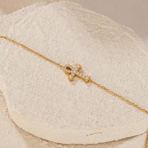 Bracelet croix unisexe clé <span class=keywords><strong>de</strong></span> vie égyptienne en acier inoxydable breloque <span class=keywords><strong>de</strong></span> mode <span class=keywords><strong>de</strong></span> fête élégante pour <span class=keywords><strong>cheville</strong></span> - Product Image 3