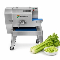 Automatische Peterselie Ui Radijs Groente Snijmachine Commerciële Fruit Selderij Boerenkool Snijmachine