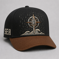 Casquette de baseball personnalisée style Old English, 5 panneaux, visière incurvée, style Dad Hat, streetwear urbain West Coast, vente en gros, faible MOQ