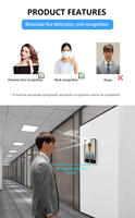 Terminal de Control de Acceso y Asistencia con Reconocimiento Facial por IA, Software Gratuito, Resistente al Agua