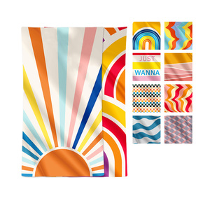 Personalized Printed Sand Free Large Wholesale Quick Dry Microfiber Cotton Recycled <b>Beach</b> <b>Towel</b> With Logo - Product Image 5