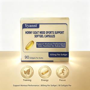 Capsules de soutien sportif en gélules molles, extrait d'herbe de chèvre cornée, supplément énergétique à base de plantes pour la performance sportive des hommes actifs, OEM - Product Image 2