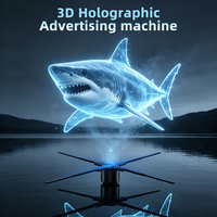 Ventilateur Holographique 3D Premium 65cm à Vision Directe, Contrôle WiFi par APP, Animation HD pour Affichage Publicitaire en Magasin de Détail
