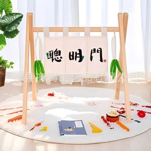 Soporte de madera Clever Door Props de 58x52cm para pancarta de tela, decoración reutilizable para la celebración del primer cumpleaños del bebé - Product Image 2