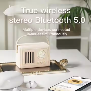 Factory OEM Wholesale Portable Cute <b>Mini</b> Fm Radio <b>Speakers</b> Classical Retro Music Player Sound Stereo Portable Player - Product Image 6
