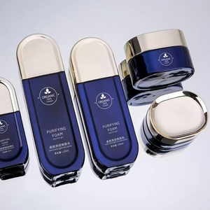 Độc Đáo Matte Vuông Chăm Sóc Da Thủy Tinh Mặt Kem <span class=keywords><strong>Jar</strong></span> 30Ml Huyết Thanh Lotion Bơm Chai <span class=keywords><strong>50Ml</strong></span> 100Ml Cho Chăm Sóc Da Bao Bì Bộ - Product Image 3