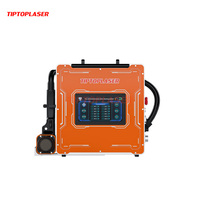 Nettoyeur laser à impulsions compact et réversible 200W 300W refroidi par air pour la rouille, les moisissures, les matrices et les pièces de moteur, avec poignée anti-fatigue à laser pulsé
