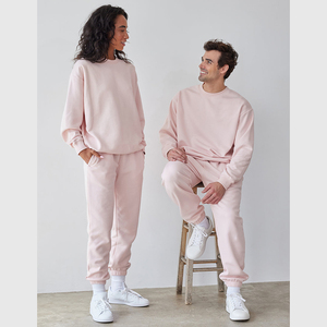 Completo Sportivo Unisex Personalizzato a 2 Pezzi, Felpa <span class=keywords><strong>con</strong></span> Cappuccio Oversize e Pantaloni Larghi alla Moda Autunnale <span class=keywords><strong>con</strong></span> Logo - Product Image 2