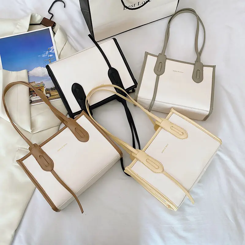 2022 Fashion Minimalism Lightweight Khaki Women Messenger Shoulder Bags Mini Square Bags Ladies Tote