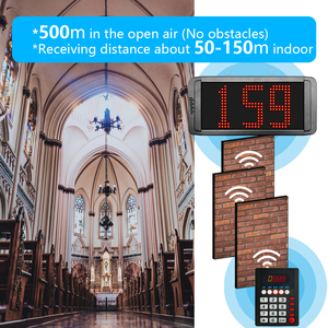 Sistema di gestione della coda <span class=keywords><strong>Wireless</strong></span> semplice sistema di attesa del cliente per ristoranti banche ospedaliere 1 tastiera 1 schermo - Product Image 4