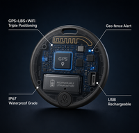 Mini traceur GPS intelligent portable pour animaux de compagnie, suivi en temps réel mondial, anti-perte, moniteur d'activité pour chiens, chats, chatons, chiots, technologie de pointe