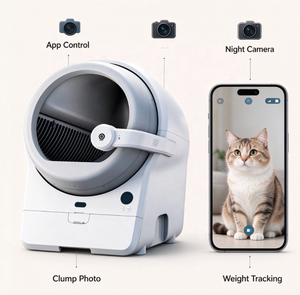 Lettiera Automatica Autopulente per Gatti, Lettiera Intelligente con Capacità 80L, Telecamera e Deodorante per Più Gatti, OEM - Product Image 3