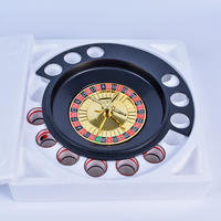Russisches Roulette-Trinkspiel mit 6 Schnapsgläsern, Roulette-Trinkspiel, Bar-Spiel, Party für Erwachsene, Dreh das Rad