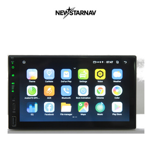NEWSTARNAV - Radio Estéreo Universal Doble DIN de 7 Pulgadas con GPS para Automóvil, Android, <span class=keywords><strong>4</strong></span>+64 GB, 4G Global, Carplay, Android Auto, DSP - Product Image 1