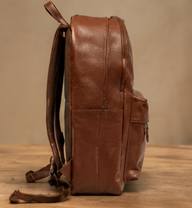 กระเป๋าเป้หนังวัวแท้สำหรับผู้ชายและผู้หญิง กระเป๋าเดินทางลำลอง - Product Image 3