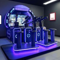 Gran Sala de Experiencia de Tiro Somatosensorial Inmersiva para Cuatro Personas con Rifle de Francotirador Interactivo para Padres e Hijos