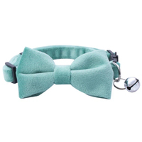 Collier d'entraînement pour chat PUPE, moderne, luxueux, personnalisé, doux, respirant, élégant, avec nœud papillon en velours, réglable, pour petits animaux