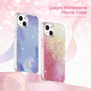 Soonleader clair paillettes souple TPU housse de protection pare-chocs pour <span class=keywords><strong>iPhone</strong></span> <span class=keywords><strong>14</strong></span> brillant mignon plaine antichoc étincelle Bling <span class=keywords><strong>coque</strong></span> de téléphone - Product Image 6