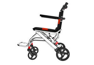 Sillas de ruedas de transporte plegables baratas portátiles, silla de ruedas de viaje de alta calidad con frenos de mano para adultos enfermos niños - Product Image 3