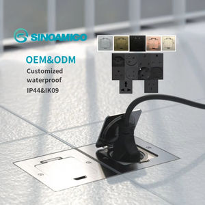 SINOAMIGO Boîte de <span class=keywords><strong>prise</strong></span> de sol étanche carrelée dans la boîte de sol <span class=keywords><strong>Prise</strong></span> de courant <span class=keywords><strong>Prise</strong></span> de courant européenne - Product Image 1