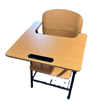 Mobilier scolaire - Chaises d'étudiant pour salle de classe - Chaise d'école en bois avec tablette d'écriture