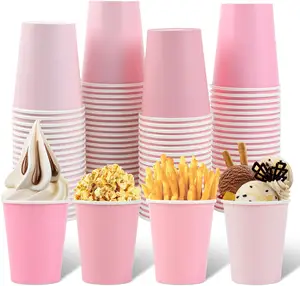 Business Use Customized Printing Double Single Wall Disposable Paper Cup for Hot Cold Drinks