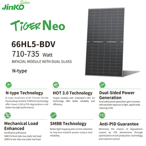 แผงโซลาร์เซลล์รุ่นใหม่ กำลังไฟ 715w 725w 735w ประสิทธิภาพสูง JKM710-735N-66HL5-BDV Solar Pa - Product Image 2