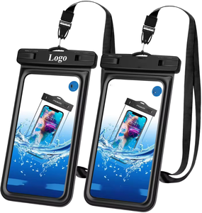 Étui de téléphone portable en PU étanche universel au design de luxe <span class=keywords><strong>avec</strong></span> pochette scellée en PVC transparent - Product Image 1