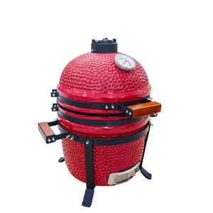 Barbecue de table Auplex, <span class=keywords><strong>petit</strong></span> barbecue de 15 pouces, rouge, OEM, barbecue au charbon de <span class=keywords><strong>bois</strong></span> Kamado, barbecue en céramique - Product Image 2