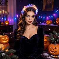 Serre-tête lumineux LED coloré et durable, bandeau moderne et lumineux, attirant l'attention, pour mariage, anniversaire, fête, décoration