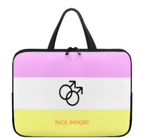 Sac pour ordinateur portable Transgender Rainbow, étui fin pour ordinateur portable avec fermeture éclair de qualité supérieure, sac portable pour tablette, grande capacité