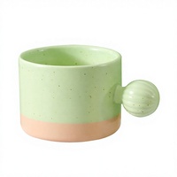 Mug en céramique personnalisé, tasse résistante à la chaleur mate avec poignée, cadeau minimaliste, tasse à café pour le bureau et la maison