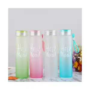 450ml Glass Water Bottle Lemon Cup Luxury Hight Quality Sport Travel Sipmle Creative Drink Mug Customized Logo Gym For Student